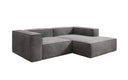 Designer corner sofa Lesley Mini in velvet