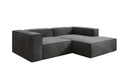 Designer corner sofa Lesley Mini in velvet