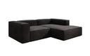 Designer corner sofa Lesley Mini in velvet