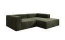 Designer corner sofa Lesley Mini in velvet