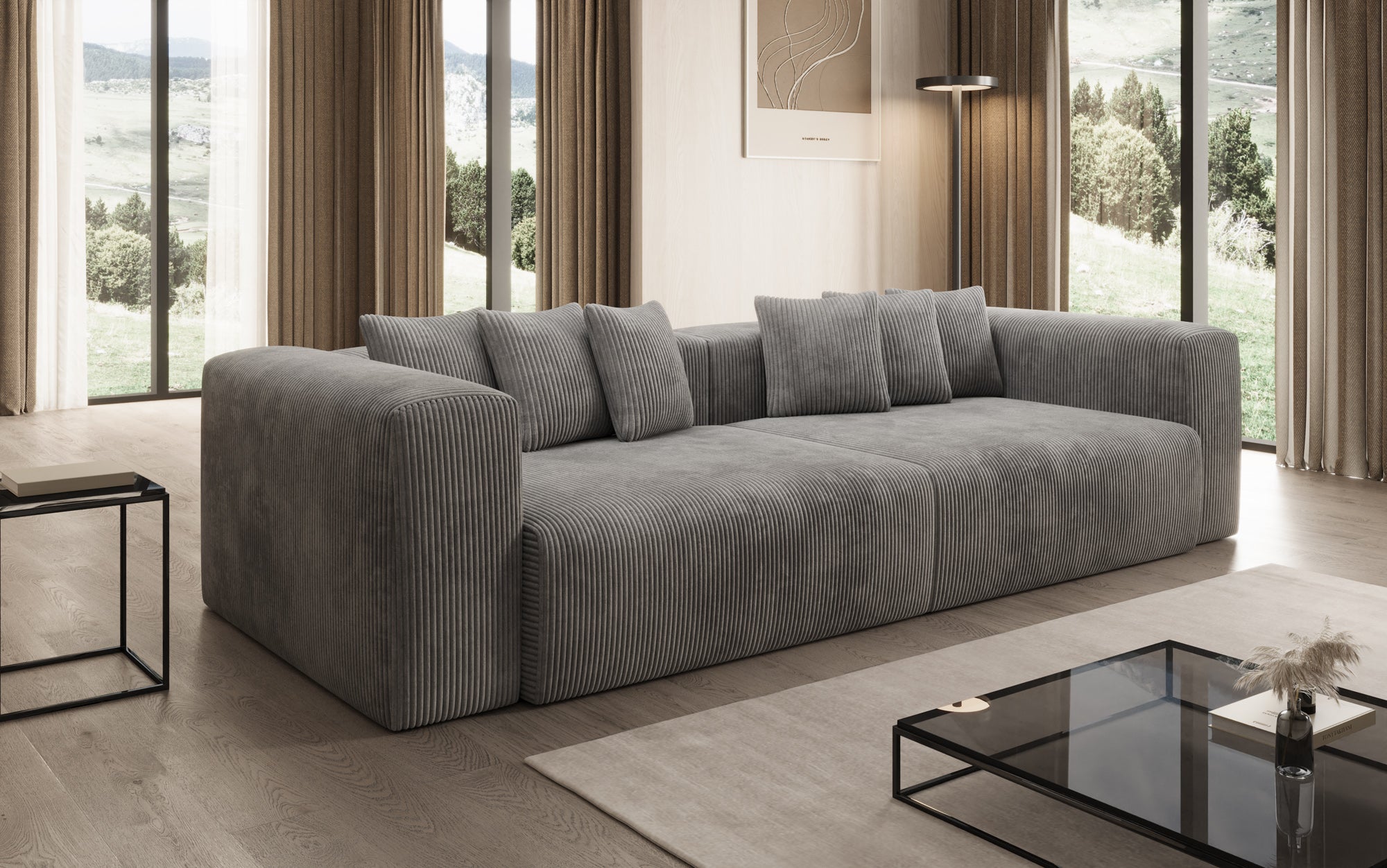 Designer Sofa Tully 3 Seater in Corduroy