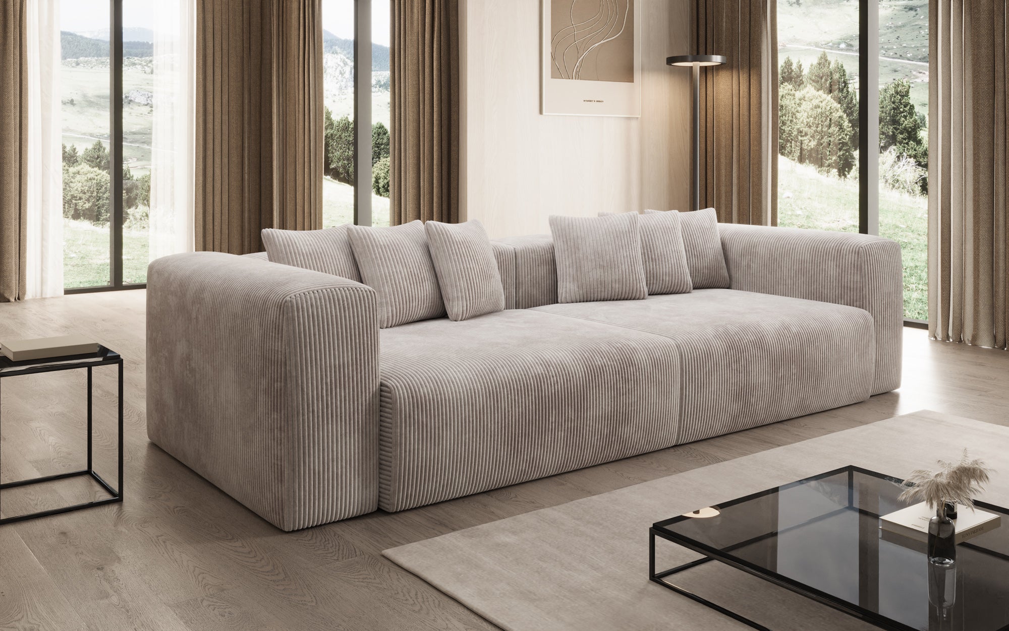 Designer Sofa Tully 3 Seater in Corduroy
