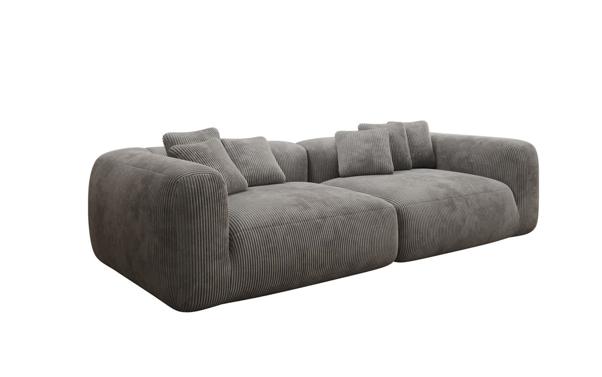 Designer Sofa Tully 3-Seater in Corduroy (Ultra Comfortable)