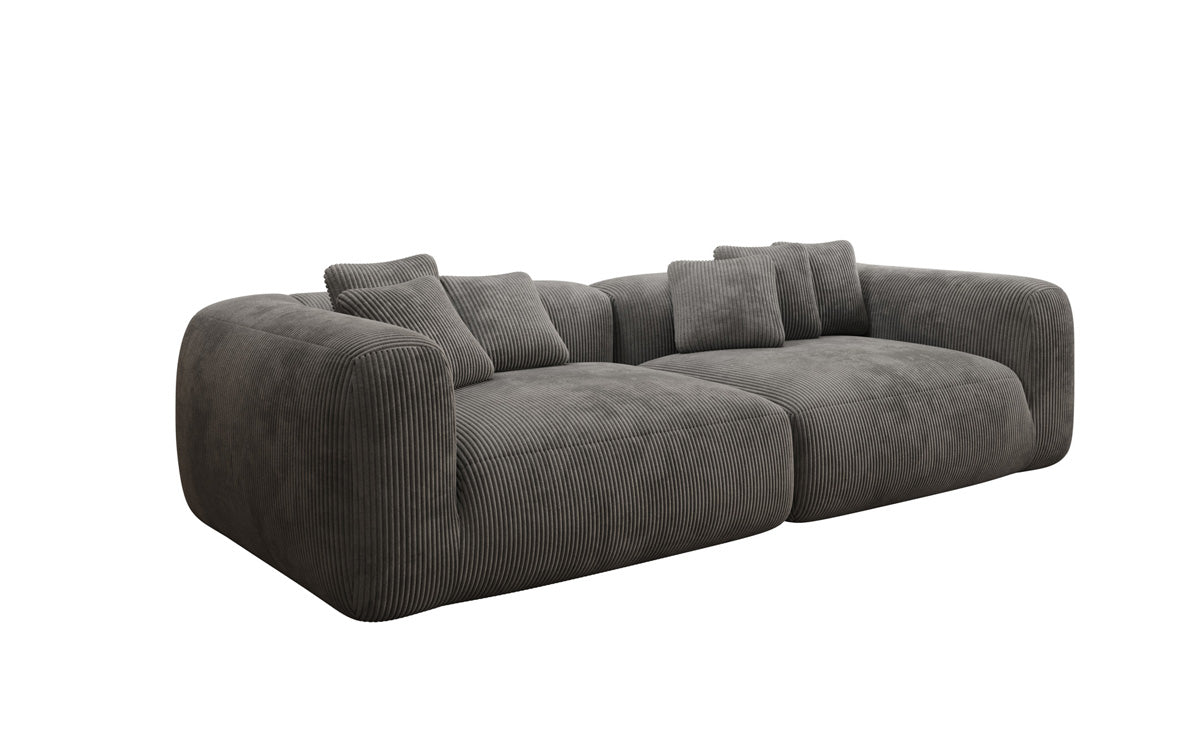 Designer Sofa Tully 3-Seater in Corduroy (Ultra Comfortable)