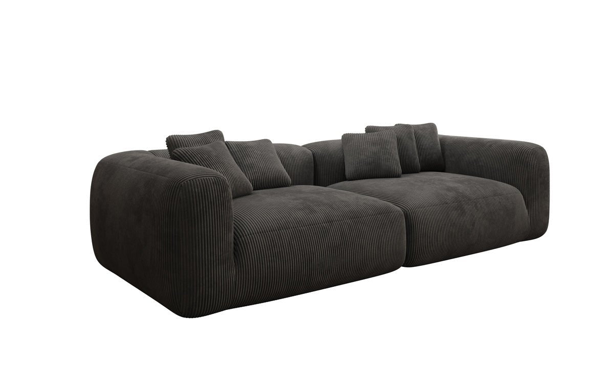 Designer Sofa Tully 3-Seater in Corduroy (Ultra Comfortable)