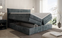 Box spring bed Stella with storage in corduroy