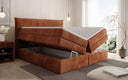 Box spring bed Stella with storage in corduroy