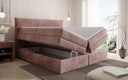 Box spring bed Stella with storage in corduroy