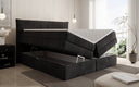 Box spring bed Stella with storage in corduroy