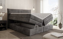 Box spring bed Stella with storage in corduroy