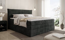 Box spring bed Stella with storage in corduroy