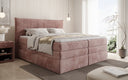 Box spring bed Stella with storage in corduroy
