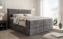 Box spring bed Stella with storage in corduroy