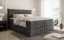Box spring bed Stella with storage in corduroy