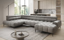 Designer Sofa Ceora U mit elektrischer Schlaffunktion und verstellbarerer Rückenlehne in Echtleder