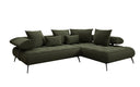 Designer Ecksofa Sydney Bouclé mit elektrischer Schlaffunktion
