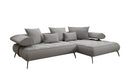 Designer Ecksofa Sydney II Bouclé mit elektrischer Schlaffunktion