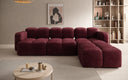 Designer corner sofa Celly in velvet