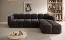 Designer corner sofa Celly in velvet
