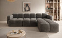 Designer corner sofa Celly in velvet