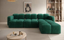 Designer corner sofa Celly in velvet