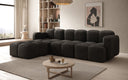 Designer corner sofa Celly in velvet