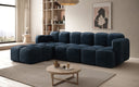 Designer corner sofa Celly in velvet