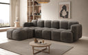 Designer corner sofa Celly in velvet