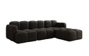 Designer corner sofa Celly in velvet
