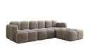 Designer corner sofa Celly in velvet