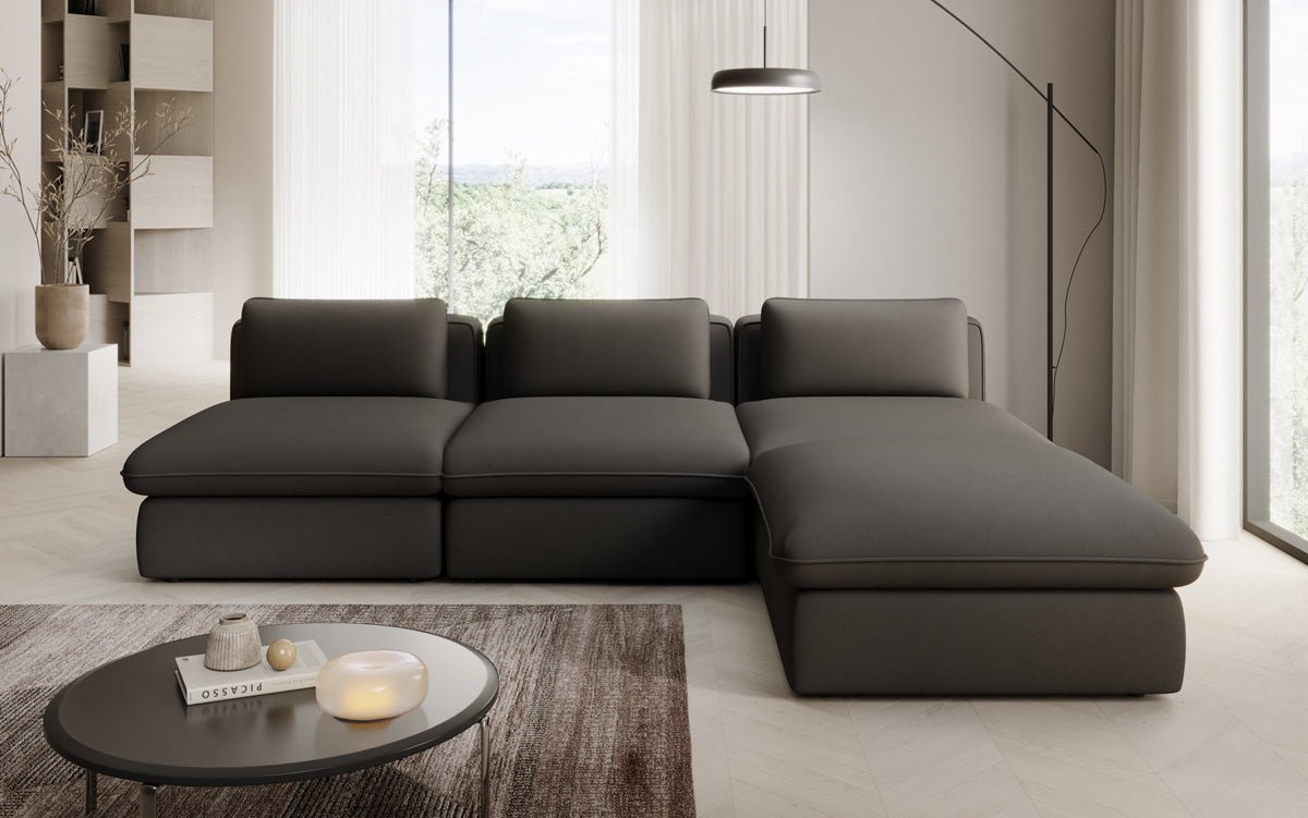 Designer L Sofa Cuddle in Fabric