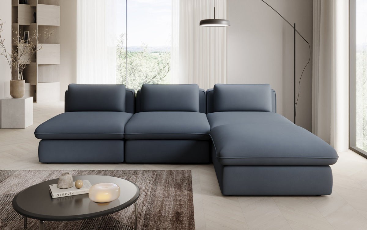 Designer L Sofa Cuddle in Fabric