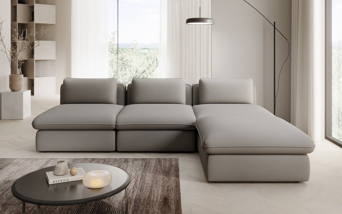 Designer L Sofa Cuddle in Fabric