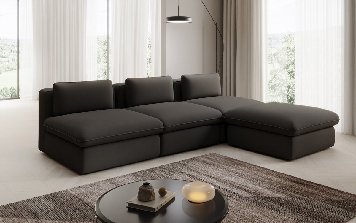 Designer L Sofa Cuddle in Fabric