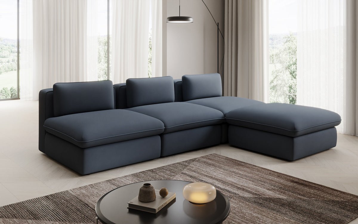 Designer L Sofa Cuddle in Fabric