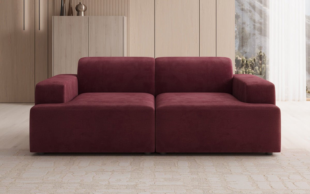 Designer 2-Seater Sofa Monza in Velvet