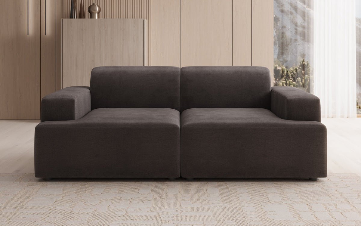 Designer 2-Seater Sofa Monza in Velvet
