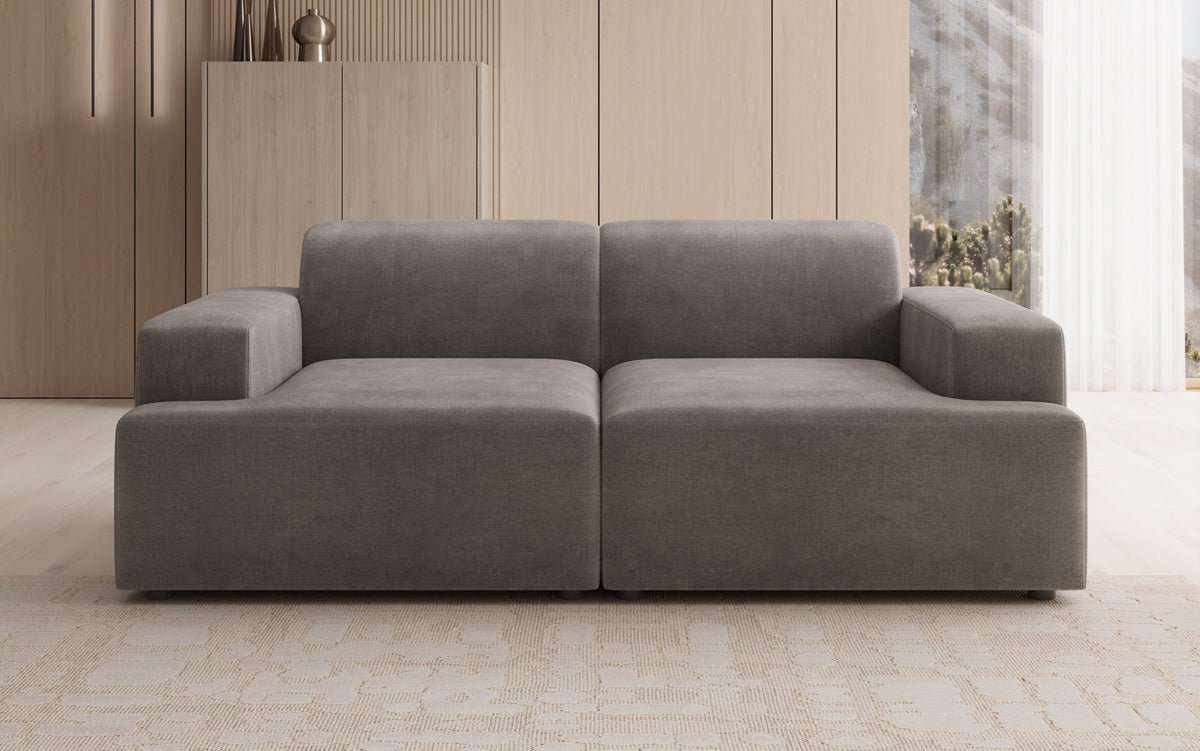 Designer 2-Seater Sofa Monza in Velvet