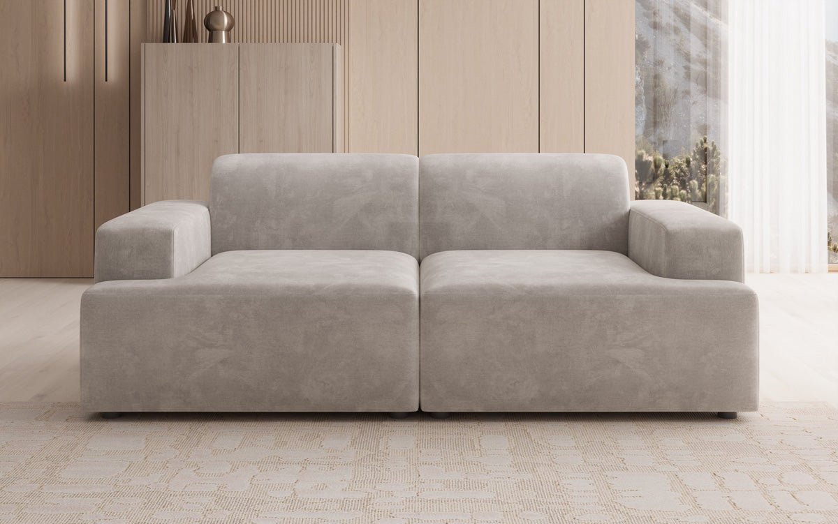 Designer 2-Seater Sofa Monza in Velvet