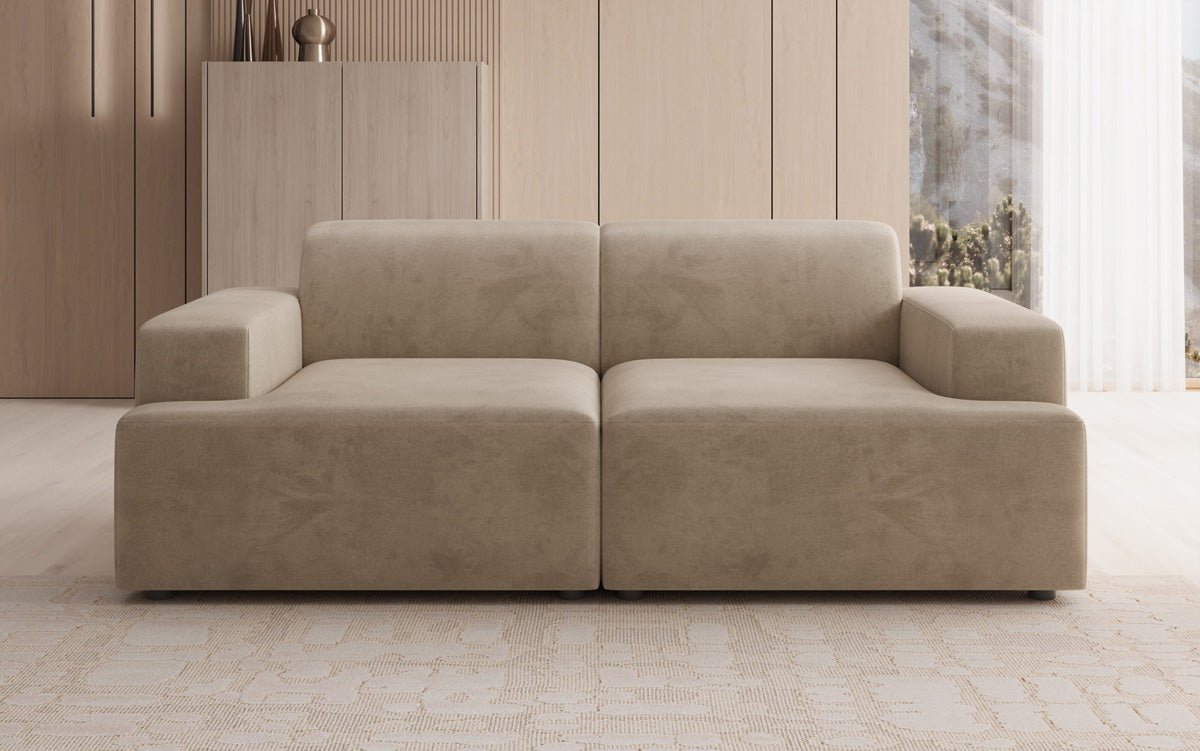 Designer 2-Seater Sofa Monza in Velvet