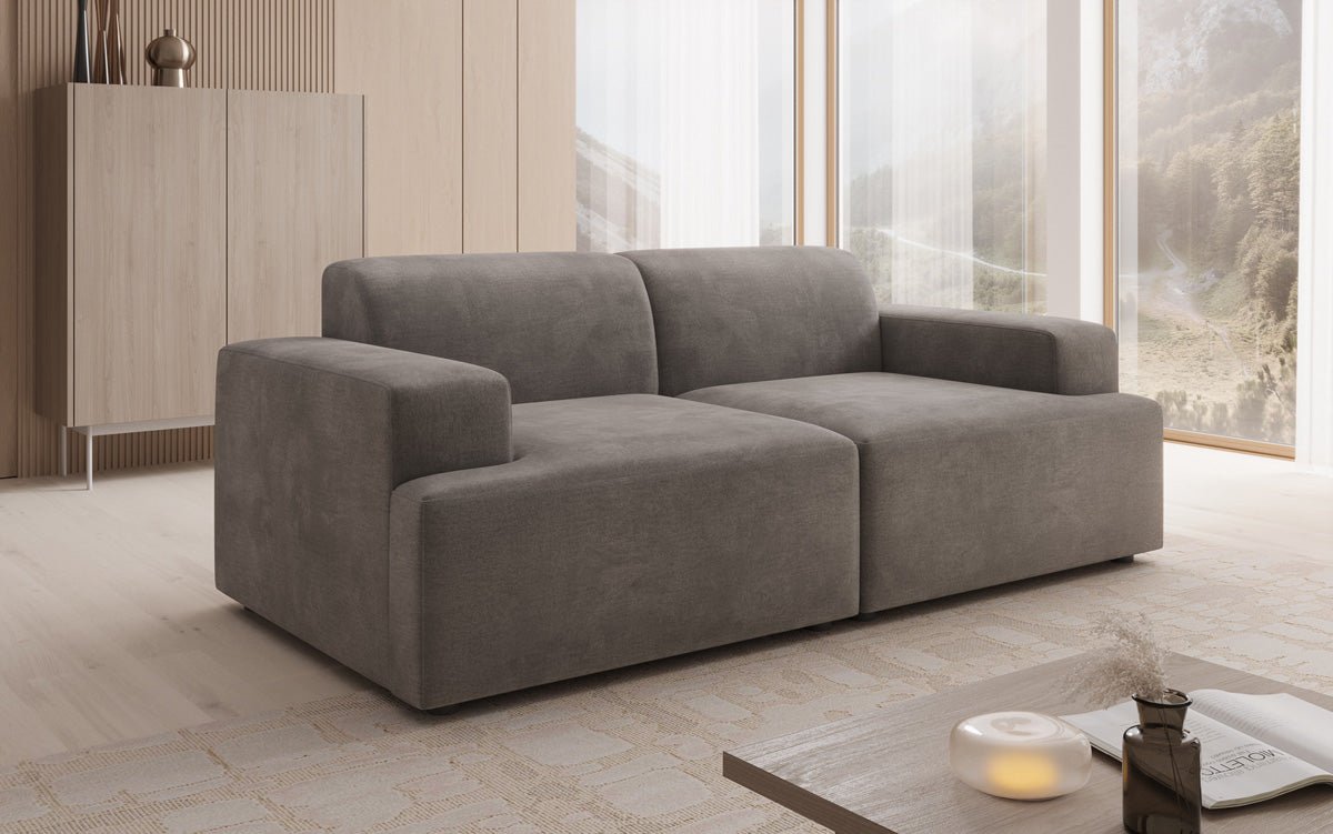 Designer 2-Seater Sofa Monza in Velvet