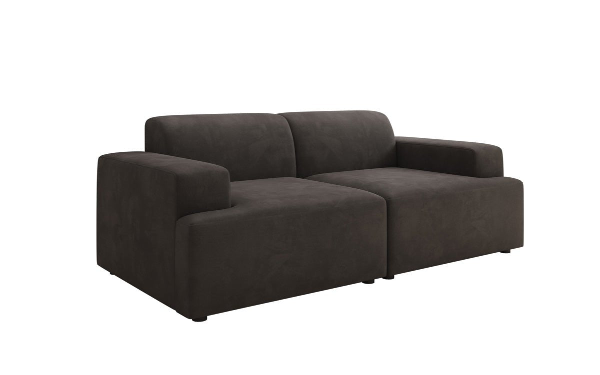 Designer 2-Seater Sofa Monza in Velvet