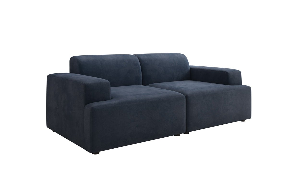 Designer 2-Seater Sofa Monza in Velvet