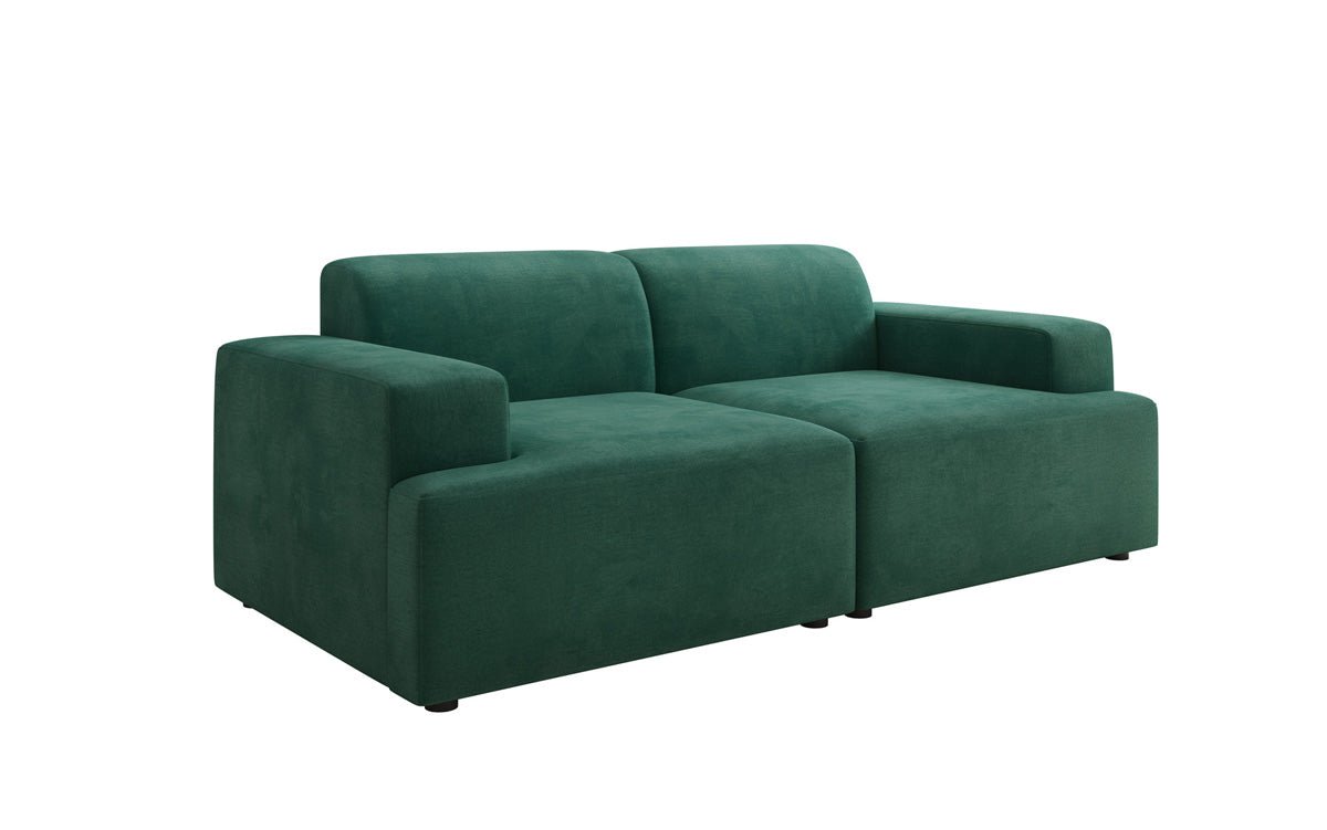 Designer 2-Seater Sofa Monza in Velvet