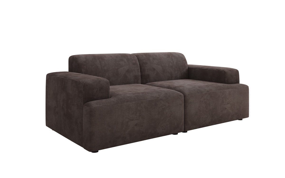 Designer 2-Seater Sofa Monza in Corduroy