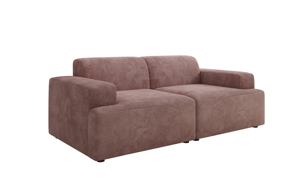 Designer 2-Seater Sofa Monza in Corduroy