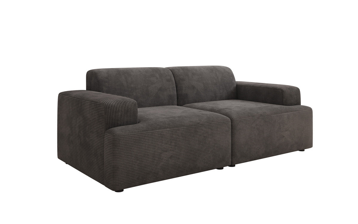 Designer 2-Seater Sofa Monza in Corduroy