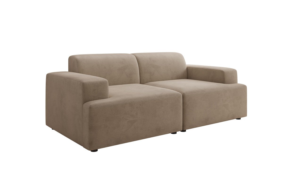 Designer 2-Seater Sofa Monza in Velvet