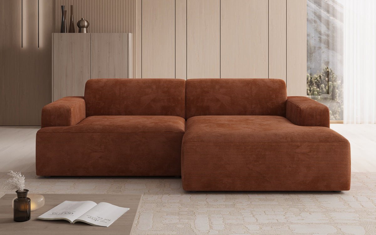 Designer Sofa Monza L in Corduroy