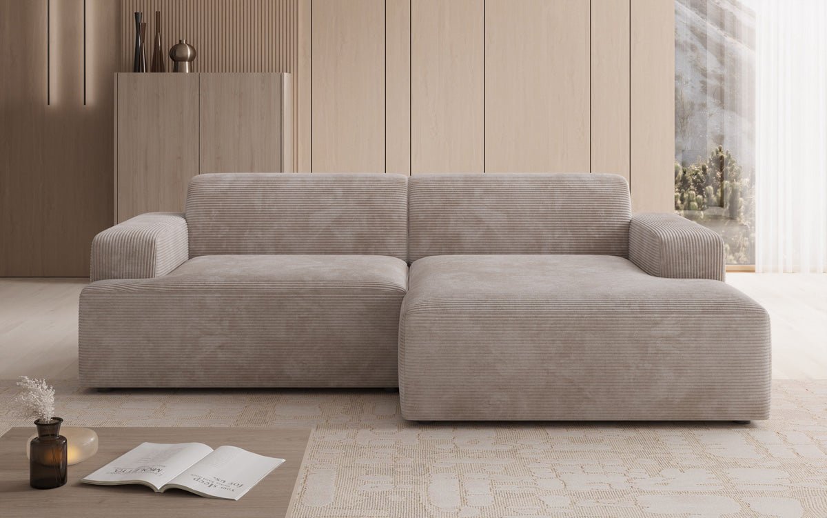 Designer Sofa Monza L in Corduroy